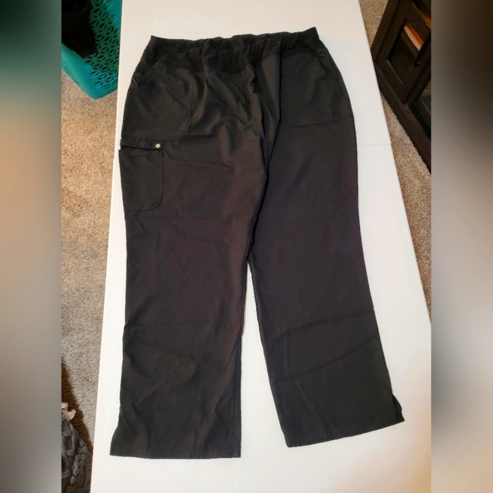 Black Elle Scrub Pants 4X